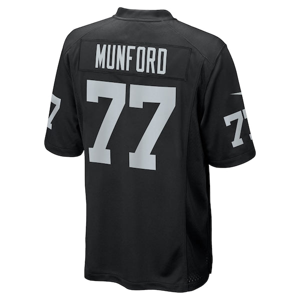 Thayer Munford Jr. Las Vegas Raiders Nike Team Game Jersey - Black - Image 3