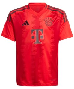 Alternative view of Bayern Munich adidas Youth 2024/25 Home Replica Custom Jersey - Red