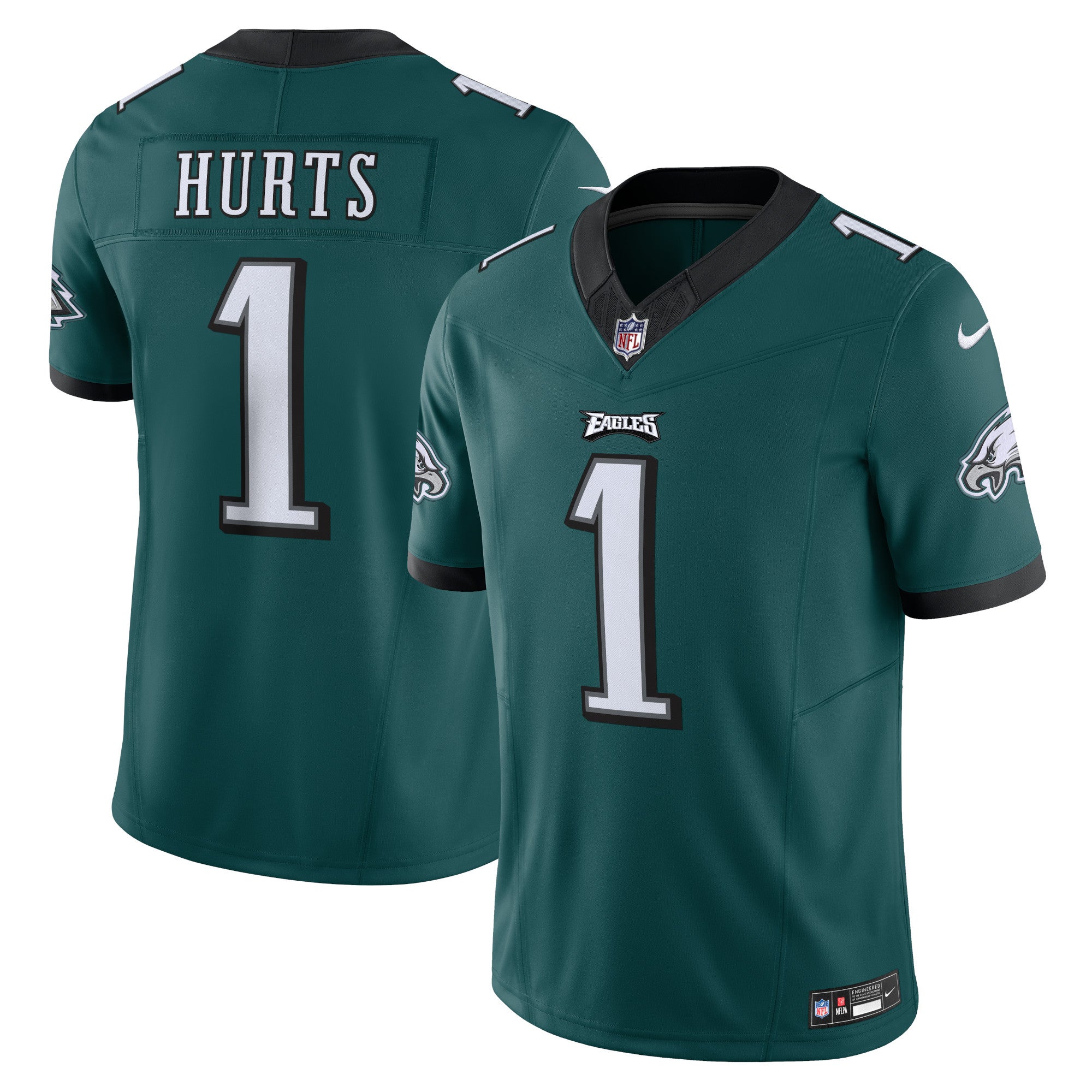 Jalen Hurts Philadelphia Eagles Nike Vapor F.U.S.E. Limited Jersey - White/Black/Green/Kelly Green - Image 9