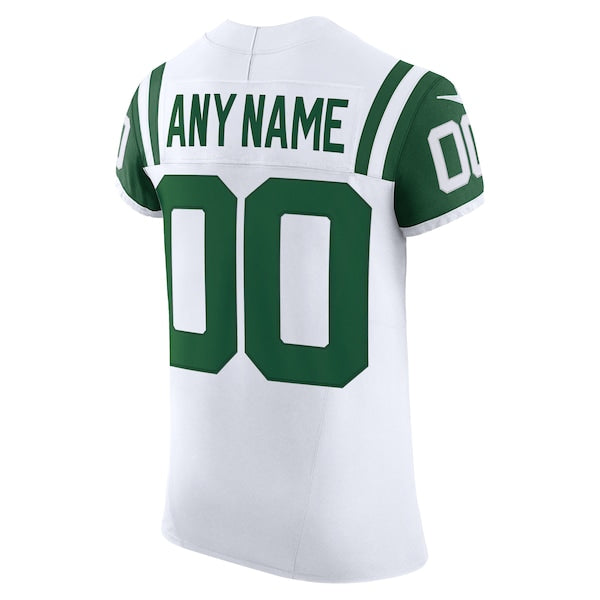 New York Jets Nike Vapor F.U.S.E. Elite Custom Jersey - White - Image 3