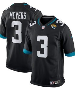 Jakobi Meyers Jacksonville Jaguars Nike Alternate  Game Jersey -  Black/Teal