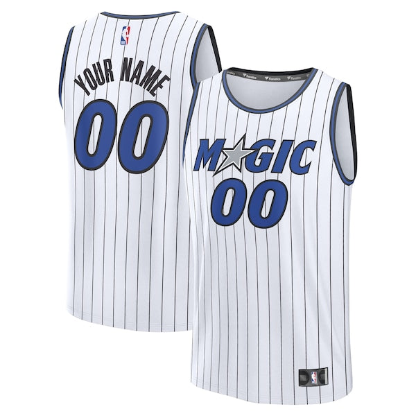 Orlando Magic Youth Fast Break Replica Custom Jersey - Association Edition - White/Blue - Image 2