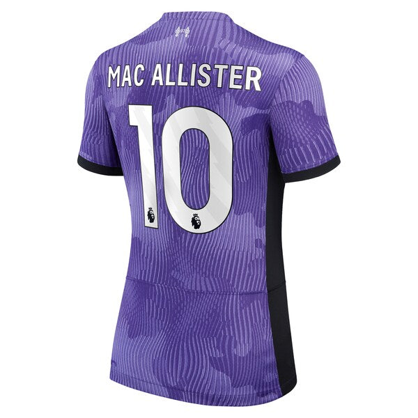 Alexis Mac Allister Liverpool Nike Women's 2023/24 Third Stadium Replica Player Jersey - Purple - Image 3