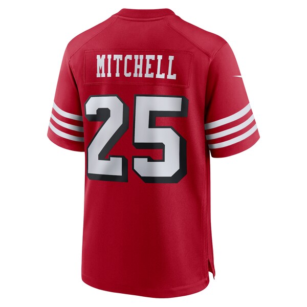 Elijah Mitchell San Francisco 49ers Nike Alternate Team Game Jersey - Scarlet - Image 3