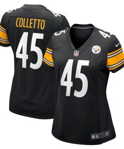 Jack Colletto Pittsburgh Steelers Nike Women's Game Jersey - Black