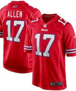 Josh Allen Buffalo Bills Nike Alternate Game Player Jersey - Red/Royal/White