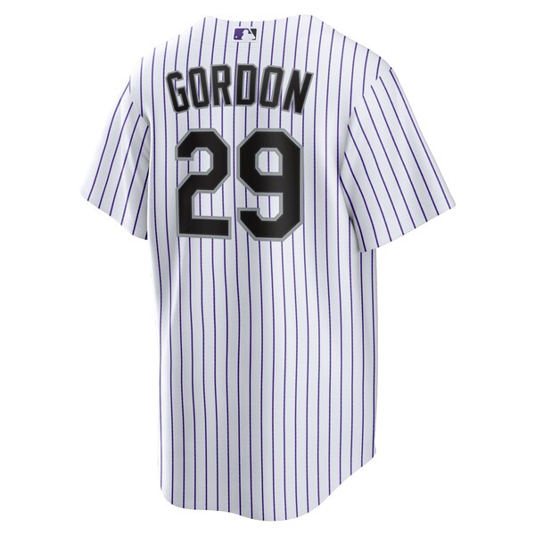 Tanner Gordon Colorado Rockies Nike Home Replica Jersey - White - Image 3