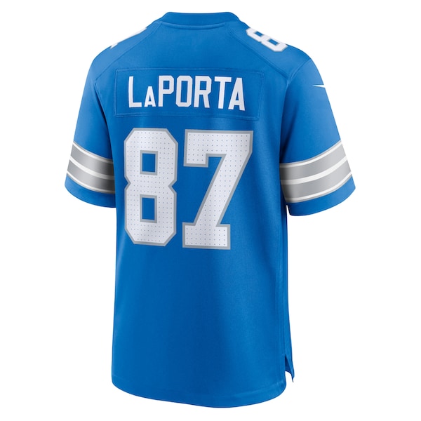 Sam LaPorta Detroit Lions Nike Game Jersey - Blue - Image 3