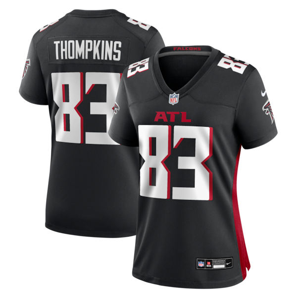 Deven Thompkins Atlanta Falcons Nike Women's Team Game Jersey - Black