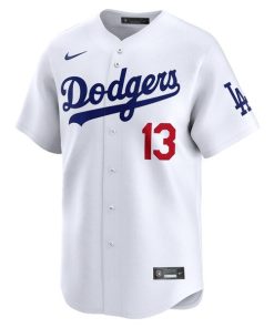 Alternative view of Max Muncy Los Angeles Dodgers Nike Home Limited Player Jersey - White