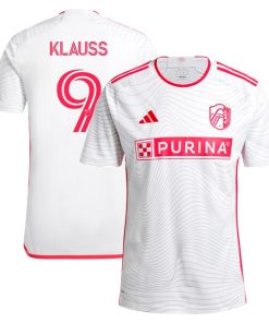 Jo?o Klauss St. Louis City SC adidas 2024 The Confluence Kit Replica Player Jersey - White