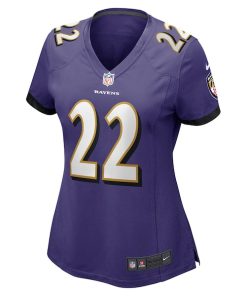 Alternative view of Damarion Williams Baltimore Ravens Nike Women's Player Game Jersey - Purple