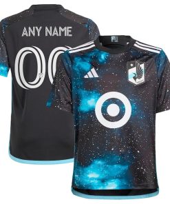 Minnesota United FC adidas Youth 2024 Starry Night Replica Custom Jersey - Black