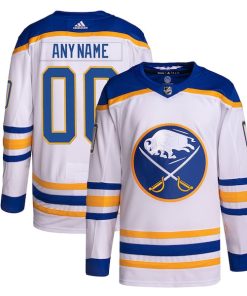 Buffalo Sabres adidas  Away  Primegreen Authentic Custom Jersey - White