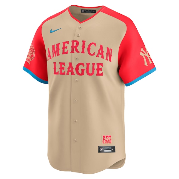 Aaron Judge American League Nike 2024 MLB All-Star Game Limited Player Jersey - Cream - Image 3