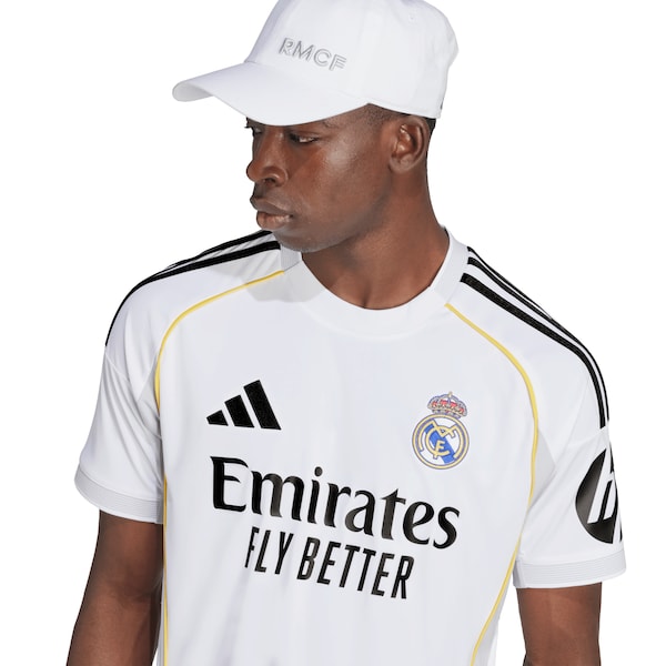 Los Merengues adidas 2025/26 Home Replica Jersey - White/Blue - Image 5