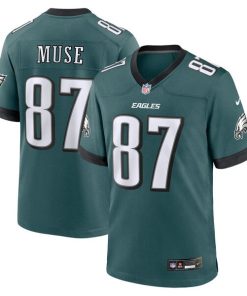 Nick Muse Philadelphia Eagles Nike Team Game Jersey - Midnight Green