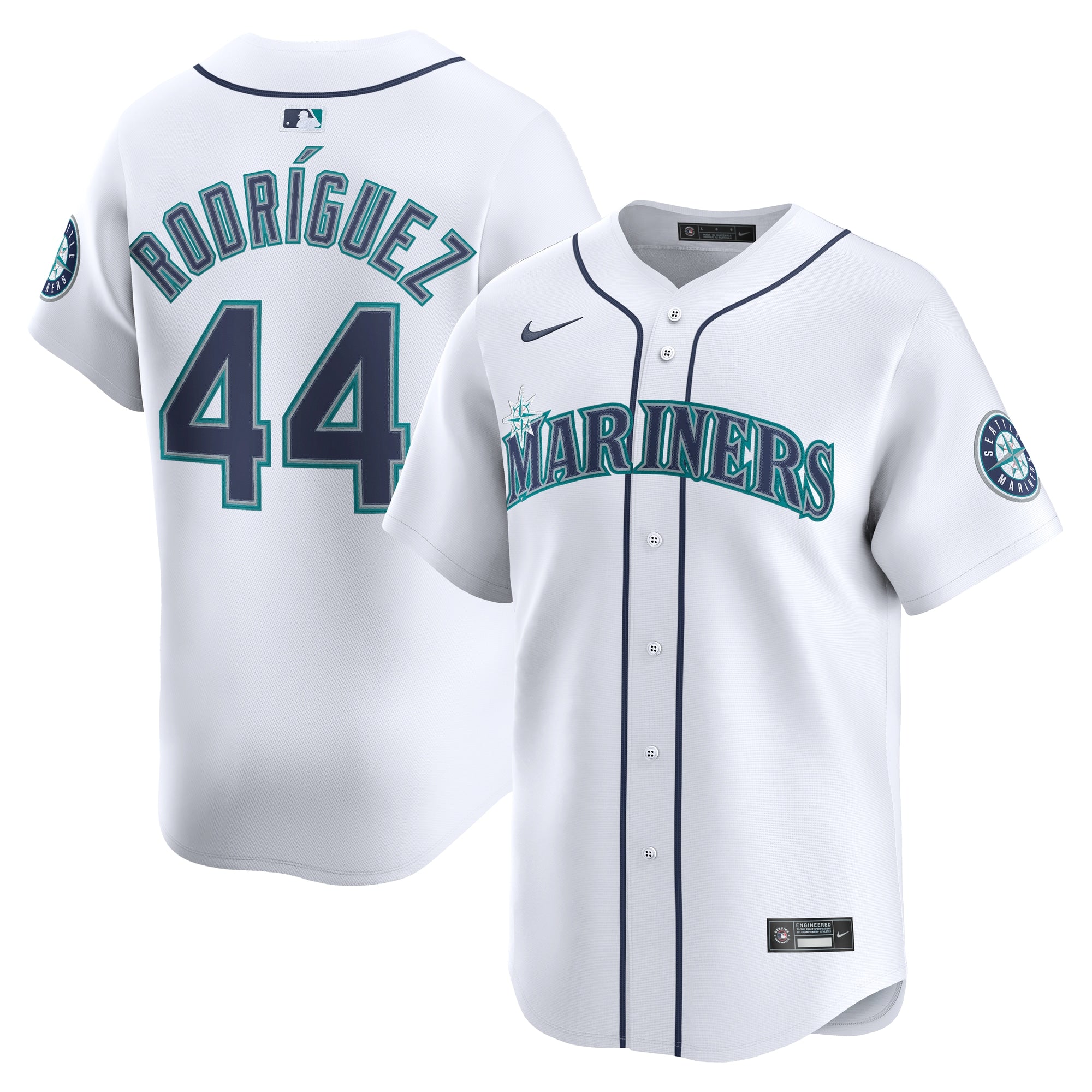 Men's Seattle Mariners Julio Rodr¨ªguez Nike Alternate Limited Player Jersey - Teal/White - Image 5