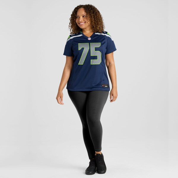 Anthony Bradford Seattle Seahawks Nike Women's Team Game Jersey - College Navy - Image 8