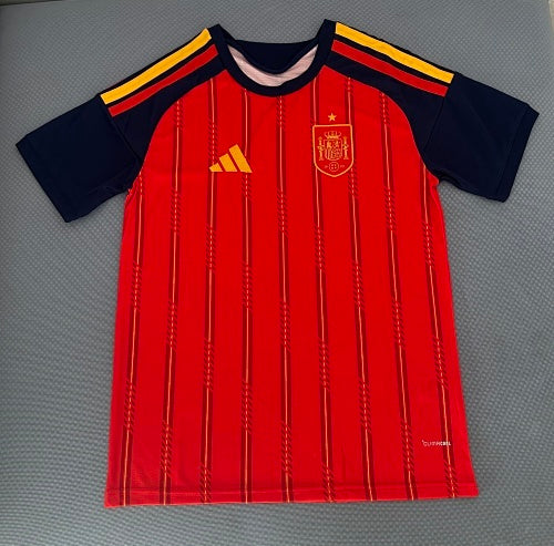 Spain National Team Adidas 2026 Home Jersey - Red / Navy Blue - Image 3