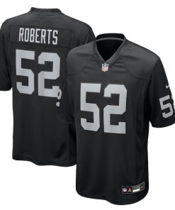 Elandon Roberts Las Vegas Raiders Nike Team Game Jersey -  Black