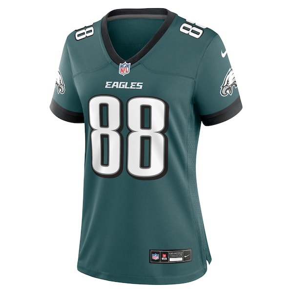 Dallas Goedert Philadelphia Eagles Nike Women's Team Game Jersey - Midnight Green/Black - Image 3
