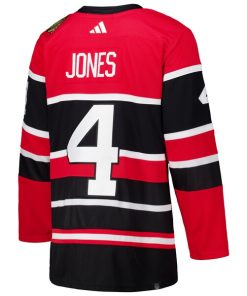 Alternative view of Seth Jones Chicago Blackhawks adidas Reverse Retro 2.0 Authentic Player Jersey - Red