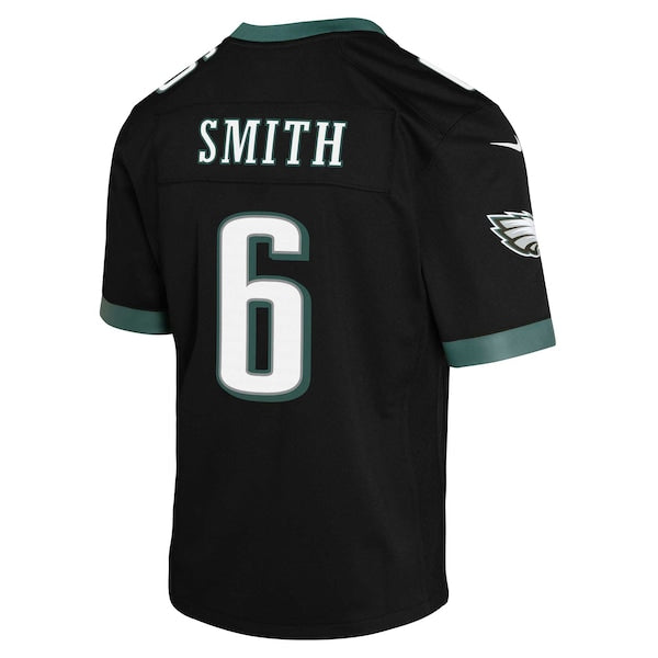 DeVonta Smith Philadelphia Eagles Nike Youth Game Jersey - Black/White - Image 4
