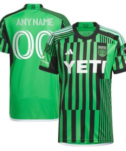 Austin FC adidas 2024 Las Voces Kit Authentic Custom Jersey - Green