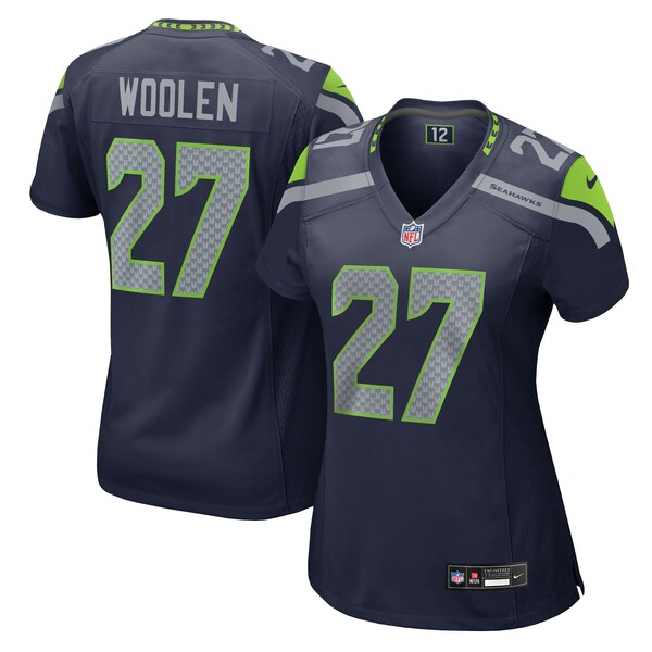Riq Woolen Seattle Seahawks Nike Women's Team Game Jersey - College Navy/Neon Green/Navy/Royal - Image 5