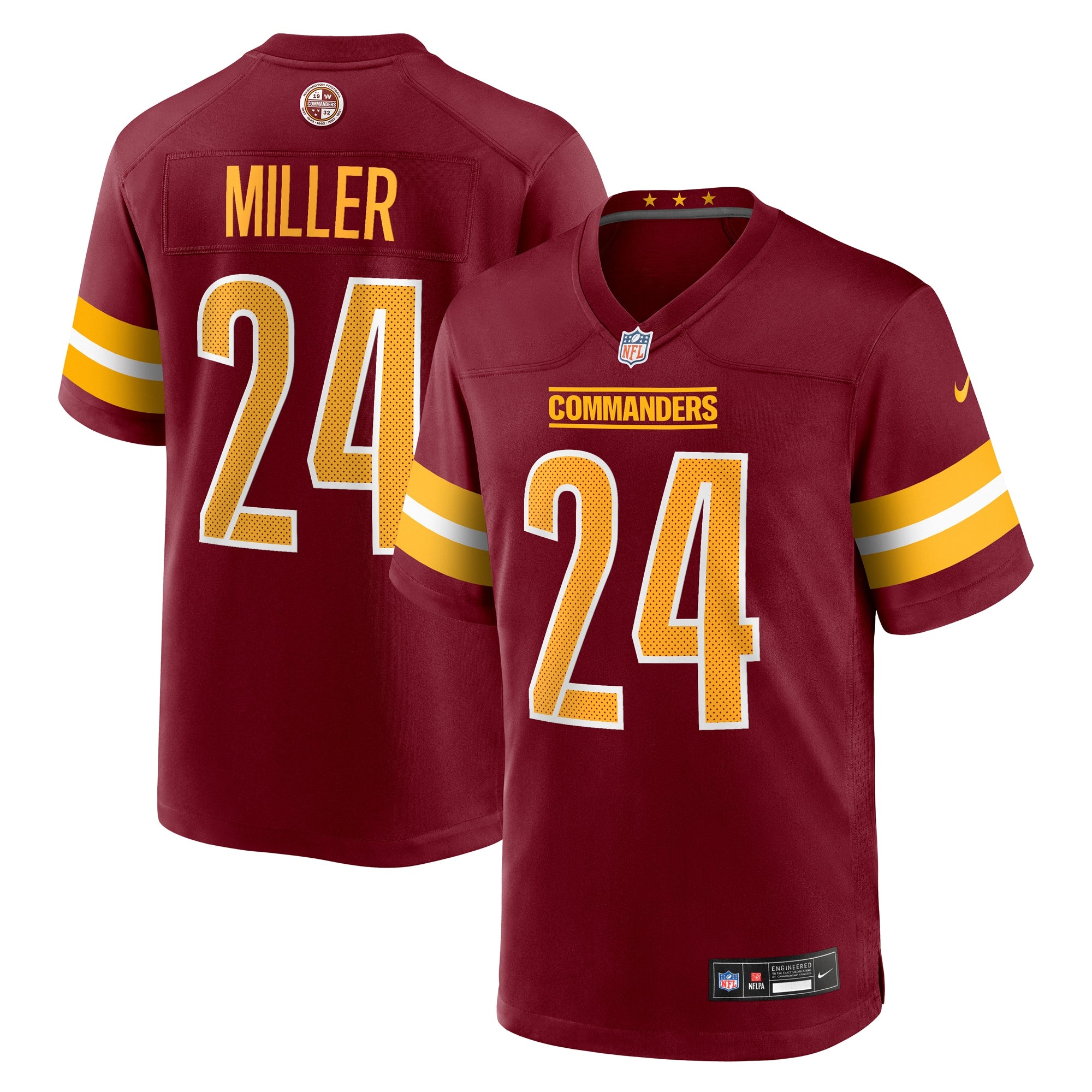 Von Miller Washington Commanders Nike Alternate 2 Super Bowl Era Game Jersey - White/Burgundy - Image 5