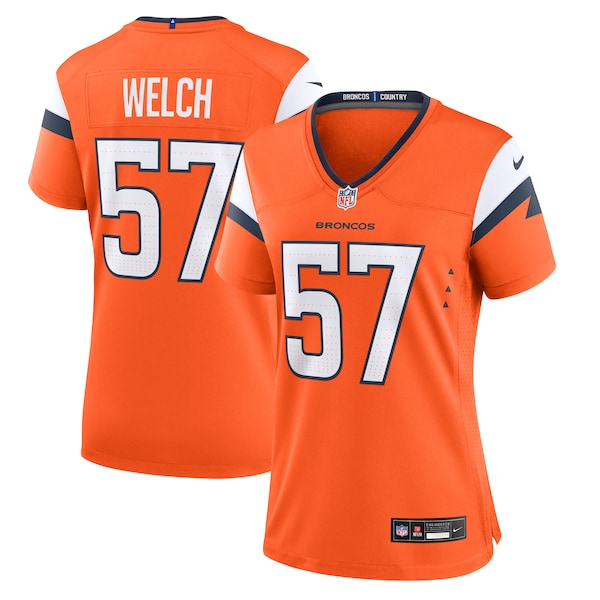 Kristian Welch Denver Broncos Nike Women's Team Game Jersey - Orange - Image 2