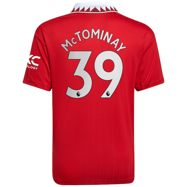 Scott McTominay Manchester United adidas Youth 2022/23 Home Replica Player Jersey - Red - Image 3