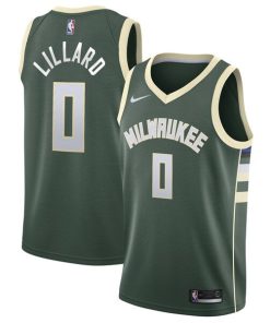 Damian Lillard Milwaukee Bucks Nike Unisex  Swingman Player Jersey - Icon Edition - Hunter Green