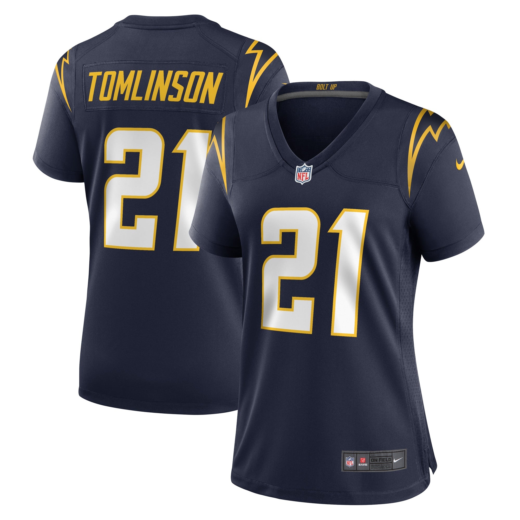 LaDainian Tomlinson Los Angeles Chargers Nike Women's Retired Game Jersey - Royal/Navy/Powder Blue - Image 5