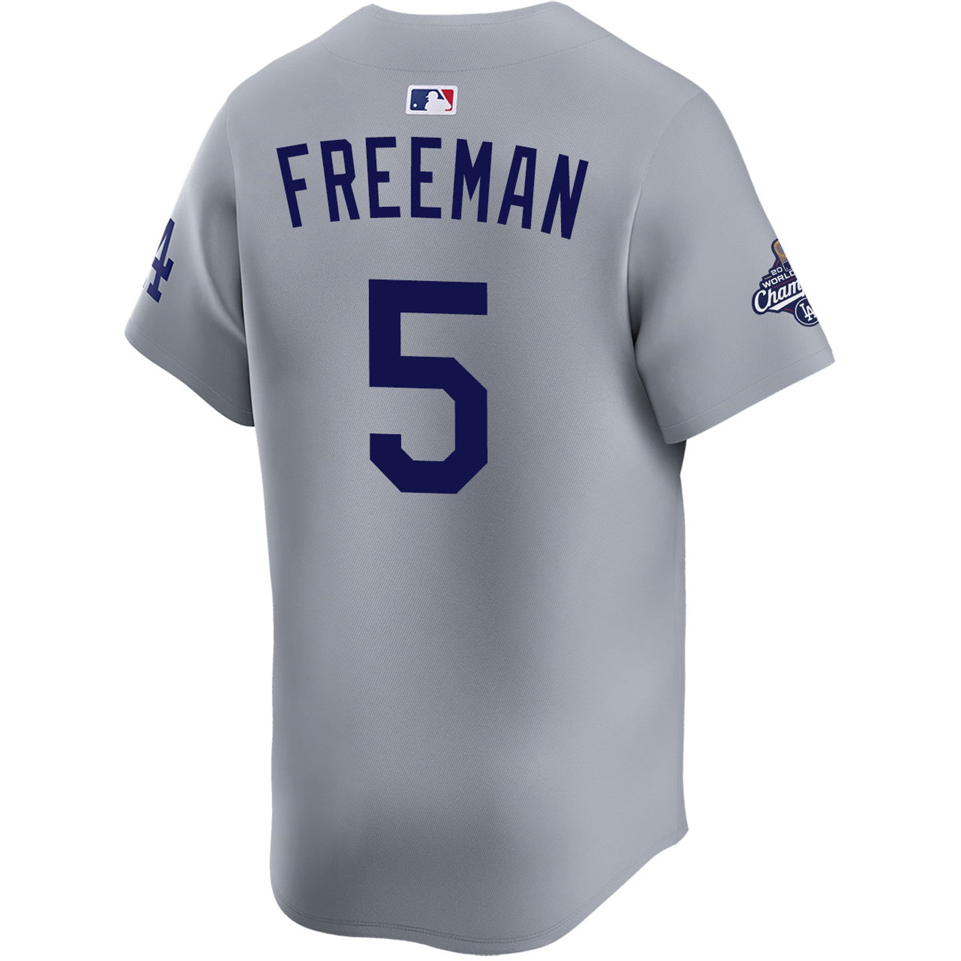 Freddie Freeman Los Angeles Dodgers Nike 2025 World Series Champions Limited Jersey - Grey - Image 3