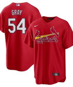 Alternative view of Sonny Gray St. Louis Cardinals Nike Alternate Replica Jersey - Red