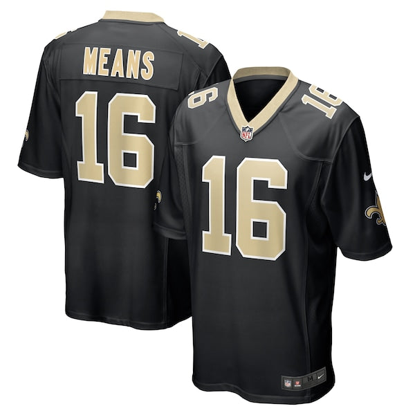 Bub Means New Orleans Saints Nike Game Jersey - Black