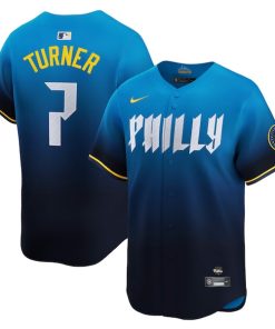 Trea Turner Philadelphia Phillies Nike City Connect Limited Jersey - Blue