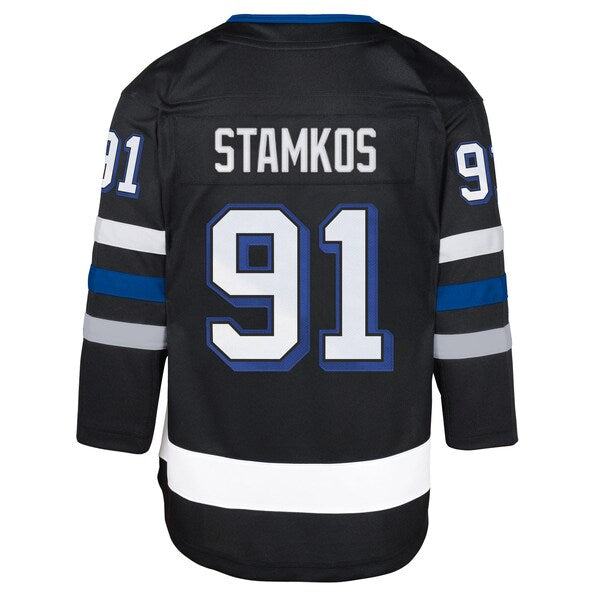 Steven Stamkos Tampa Bay Lightning Youth Alternate Premier Player Jersey - Black - Image 3