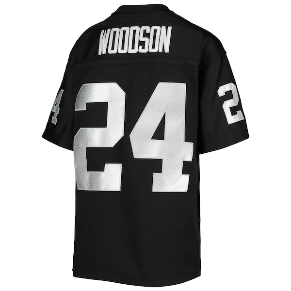 Charles Woodson Las Vegas Raiders Youth 1998 Legacy Retired Player Jersey - Black - Image 3