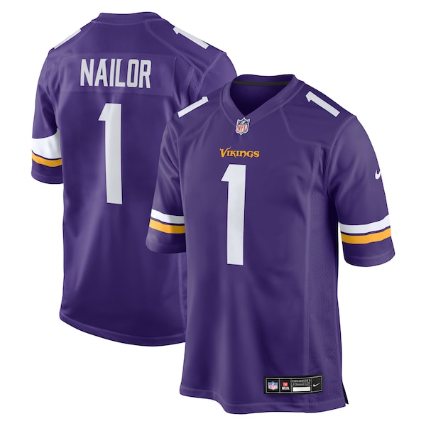 Jalen Nailor Minnesota Vikings Nike Team Game Jersey - Purple