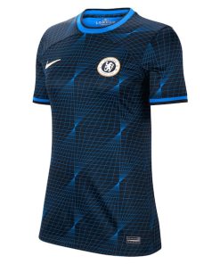 Alternative view of Chelsea Nike Women's 2023/24 Away Stadium Replica Custom Jersey - Navy
