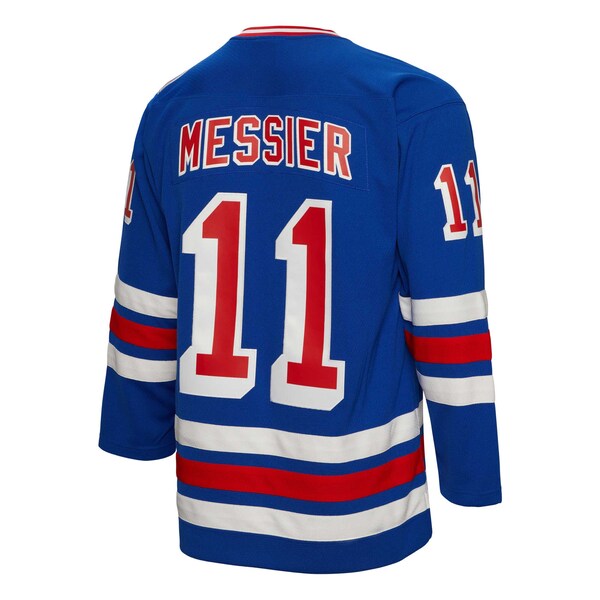 Mark Messier New York Rangers Big & Tall 1993 Captain Patch Blue Line Player Jersey - Blue - Image 2