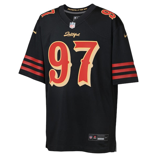 Nick Bosa San Francisco 49ers Nike Youth 2025 Rivalries Collection Game Jersey - Black - Image 2