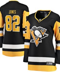 Caleb Jones Pittsburgh Penguins  Women's Home Breakaway Jersey - Black