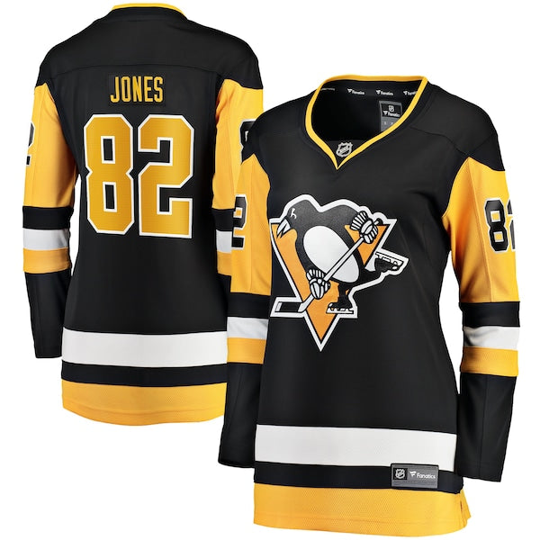 Caleb Jones Pittsburgh Penguins Women's Home Breakaway Jersey - Black