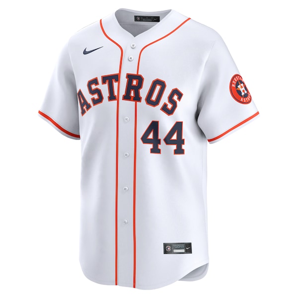 Yordan Alvarez Houston Astros Nike Home Limited Player Jersey - White/Gray - Image 3
