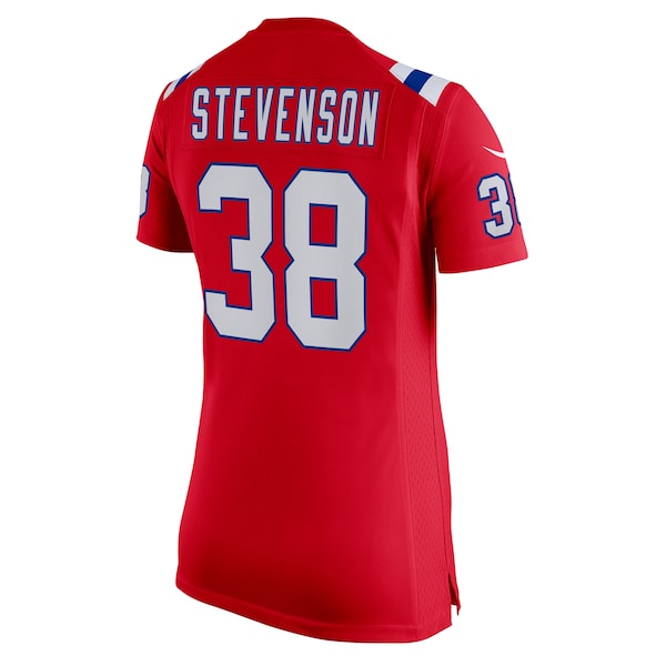 Rhamondre Stevenson New England Patriots Nike Women's Alternate Game Player Jersey - Red/White - Image 4