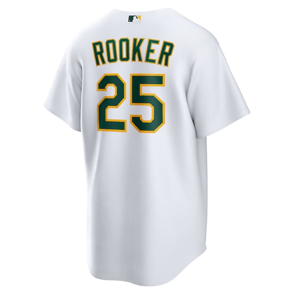 Brent Rooker Oakland Athletics Nike Home Replica Jersey - White - Image 3